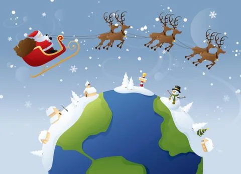 International delivery Stock Illustration