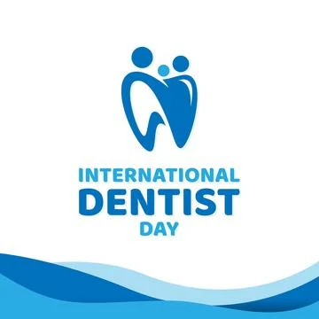 International Dentist Day letter vector design Stock Illustration