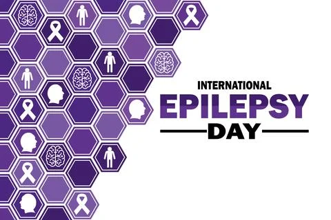 International Epilepsy Day Vector Template Design Illustration Stock-Illustration
