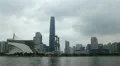 International Finance Center, IFC, Guangzhou, Haixinsha, Zhujiang New Town HD Footage