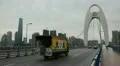 International Finance Center, IFC, Liede Bridge, Pearl River, Guangzhou, China HD Footage