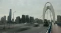International Finance Center, IFC, Liede Bridge, Pearl River, Guangzhou, China HD Footage