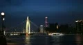 International Finance Center, IFC, Liede Bridge Pearl River Guangzhou Time Lapse HD Footage