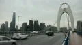 International Finance Center, IFC, Liede Bridge, Pearl River, Guangzhou, China HD Footage