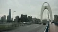 International Finance Center, IFC, Liede Bridge Pearl River Guangzhou Time Lapse HD Footage