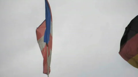 International flags Stock Footage 695437