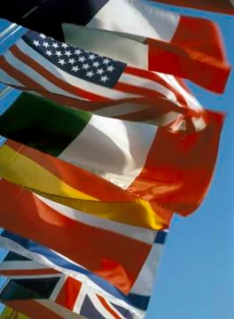 International flags Foto stock