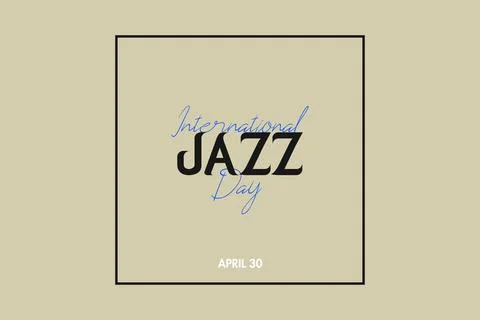 International jazz day vector background illustration Illustrazione stock