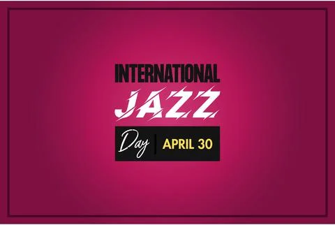 International jazz day vector background illustration Stock Illustration