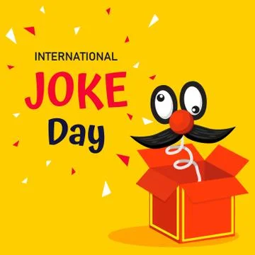 International Joke day vector   background or graphic  banner Stock Illustration