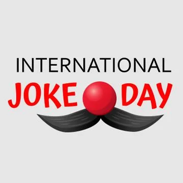 International Joke day vector   background or graphic  banner Stock Illustration