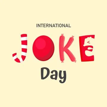 International Joke day vector   background or graphic  banner Stock Illustration
