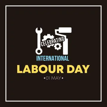 International labour day vector background Illustrazione stock