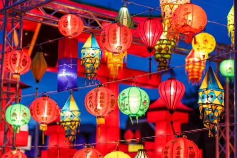 International lanterns Stock Photos