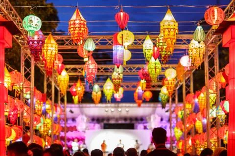International lanterns Foto stock