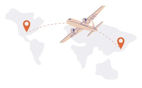 International logistic. Vector significantly affect global logistics. Supply Illustrazione stock