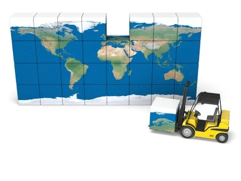 International logistics Illustrazione stock