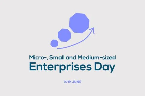 International Micro-, Small and Medium-sized Enterprises Day. Stock Illustration