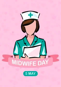 International midwife day 5 may Stock Illustration