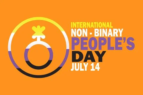 International Non-Binary People's Day Illustrazione stock