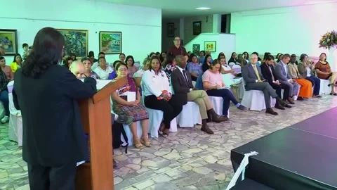 International organization launches program in Honduras to strengthen women's le Stock Footage 320075316