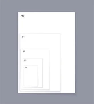International paper sizes Stock Illustration