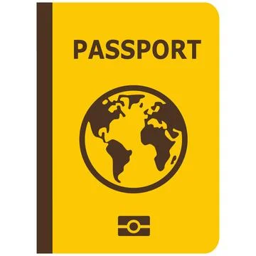 International passport vector icon Stock Illustration