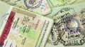 International passports with visas (USA, Egypt, Thailand and Shengen visas) HD Footage