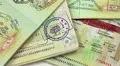 International passports with visas (USA, Egypt, Thailand and Shengen visas) HD Footage