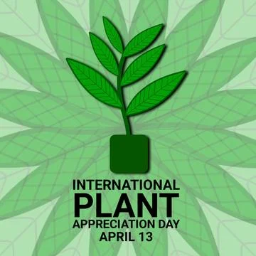 International Plant Appreciation Day Illustrazione stock