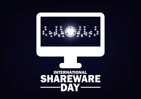 International Shareware Day Stock Illustration