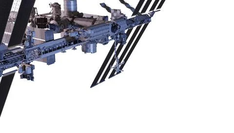International Space Station. 3D rendering. Elements of this image furnished by Stock Illustration