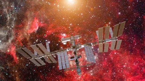 International Space Station. Elements of this image furnished by NASA Stock Photos