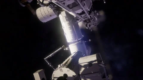 International Space Station in outer space Stock-Footage 113153539