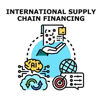 International supply chain financing solutions utilizing technology 스톡 일러스트