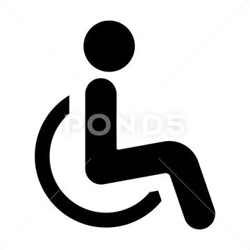 The International Symbol of Access of a person in a wheelchair: Royalty ...