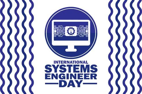 International Systems Engineer Day Stock Illustration