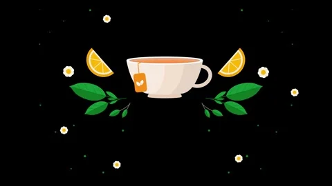 International tea day animation with lem... | Stock Video | Pond5