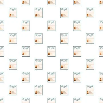 International travel documents seamless pattern with passport profiles Illustrazione stock