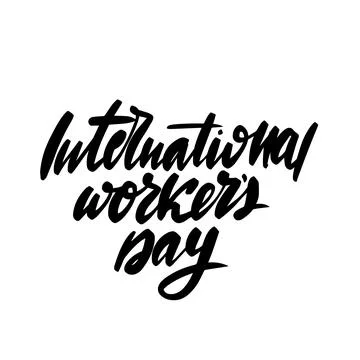 International Workers Day. Simple modern design. Vector stock Stock Illustration