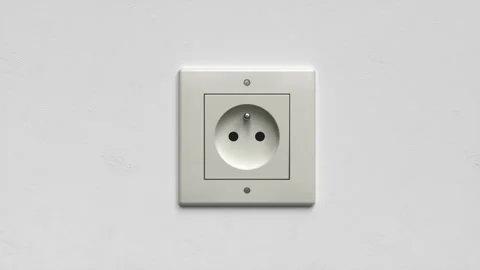 International World Plug Set. Different Electrical Outlets. Switch On The Wall Stock Footage 271111597