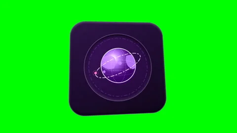International Worldwide Network Globe Sphere Motion on Green Screen. Stock Footage 346366312