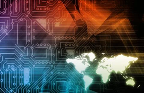 Internet abstract Stock Illustration