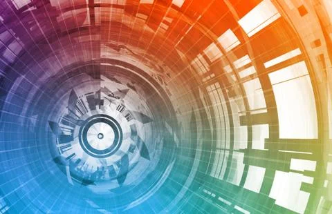 Internet abstract Stock Illustration