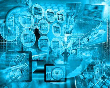 Internet abstract Illustrazione stock