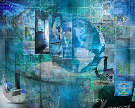 Internet abstract イラスト素材