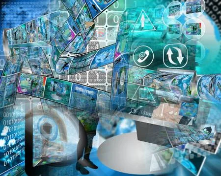 Internet abstract Stock Illustration