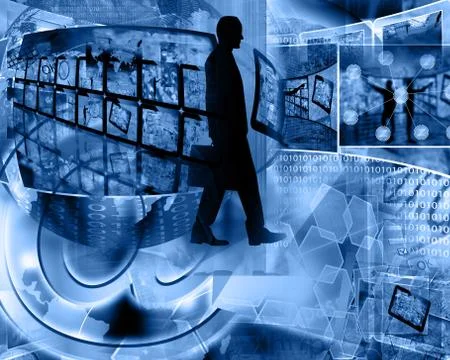 Internet Abstract Illustrazione stock