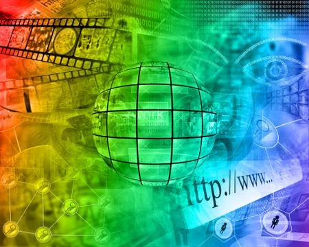 Internet Abstract Stock Illustration