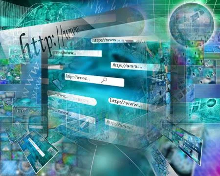 Internet Abstract Stock Illustration